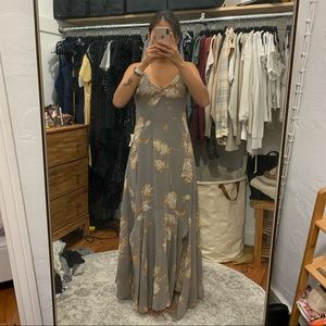 COPY - LULUS FREESIA FLORAL FLOWY MAXI W LEG SLITS